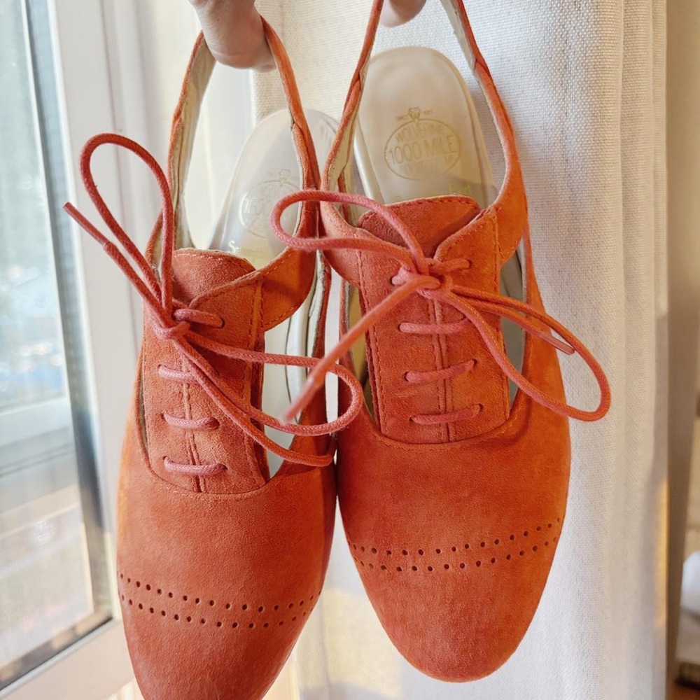 Wolverine Orange Flats with Broguing